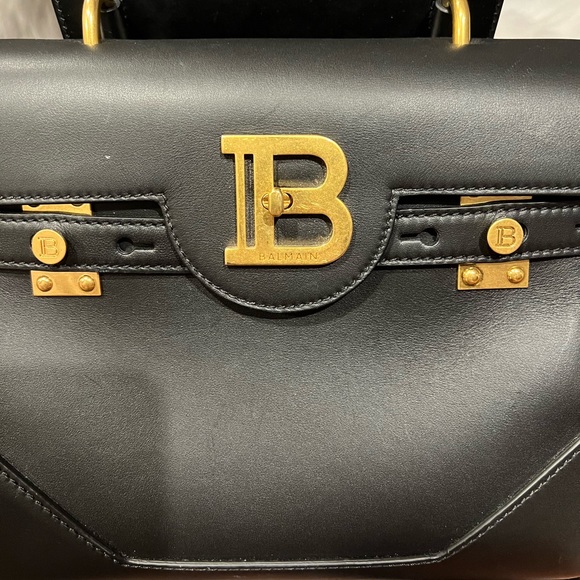 Balmain BBuzz 23 Top-Handle Bag in Smooth Leather - Picture 10 of 10